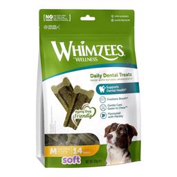Whimzees Tyggestænger Soft MEDIUM Glutenfri Vegan 14stk Pose